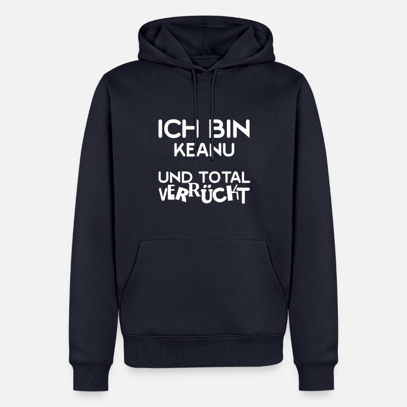 Keanu - Männer Premium Bio Hoodie - Navy