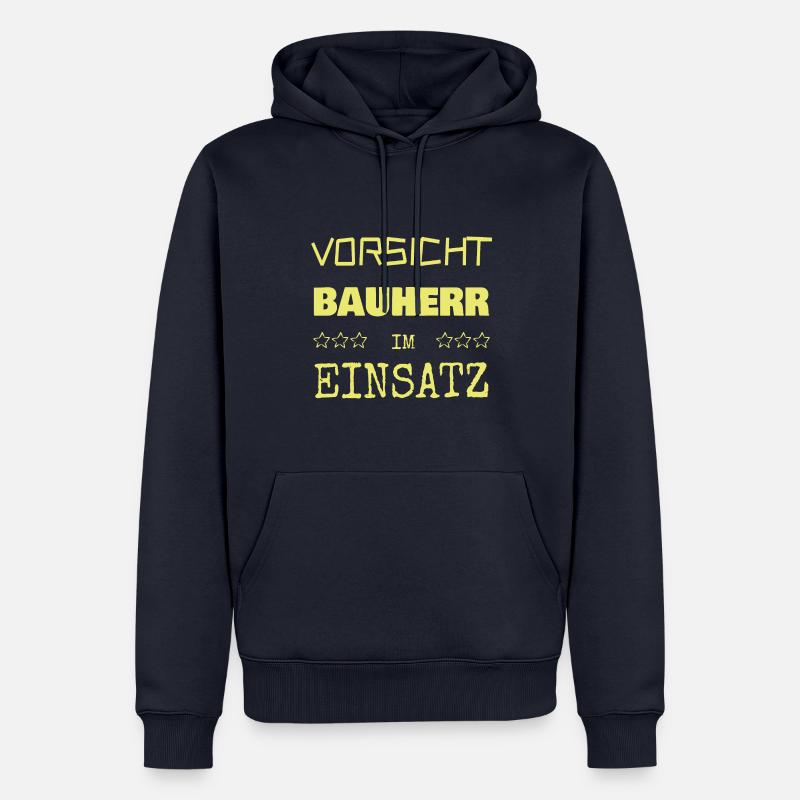 Builder as a vocation - Men’s Premium Organic Hoodie - navy