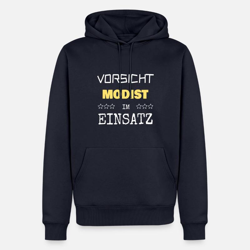 Milliniste par vocation - Sweat à capuche Premium bio Homme - bleu marine