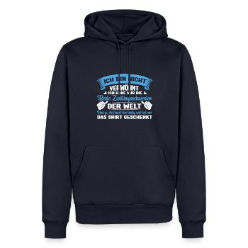 Zwillingsbruder Zwilling Habe den besten Bruder - Männer Premium Bio Hoodie - Navy - Vorne - Nico (187cm)