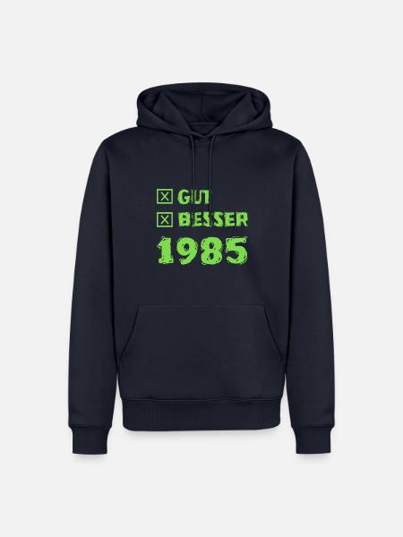 Year 1985 - Men’s Premium Organic Hoodie - navy