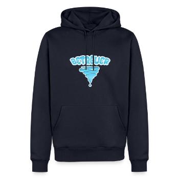 Beruf Betreuer - Männer Premium Bio Hoodie - Navy - Vorne - Nico (187cm)