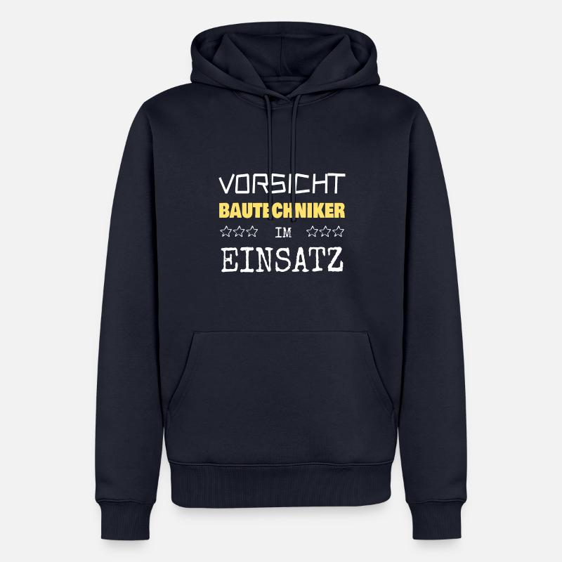 Construction technician as a vocation - Men’s Premium Organic Hoodie - navy