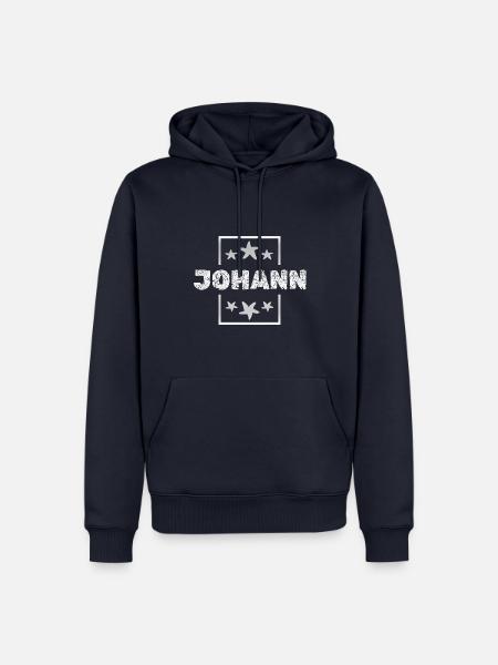 Johann Johann - Männer Premium Bio Hoodie - Navy