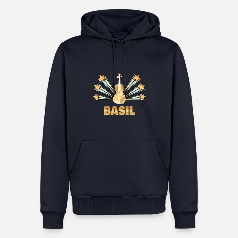 Cadeau pour le basilic - Sweat à capuche Premium bio Homme - bleu marine