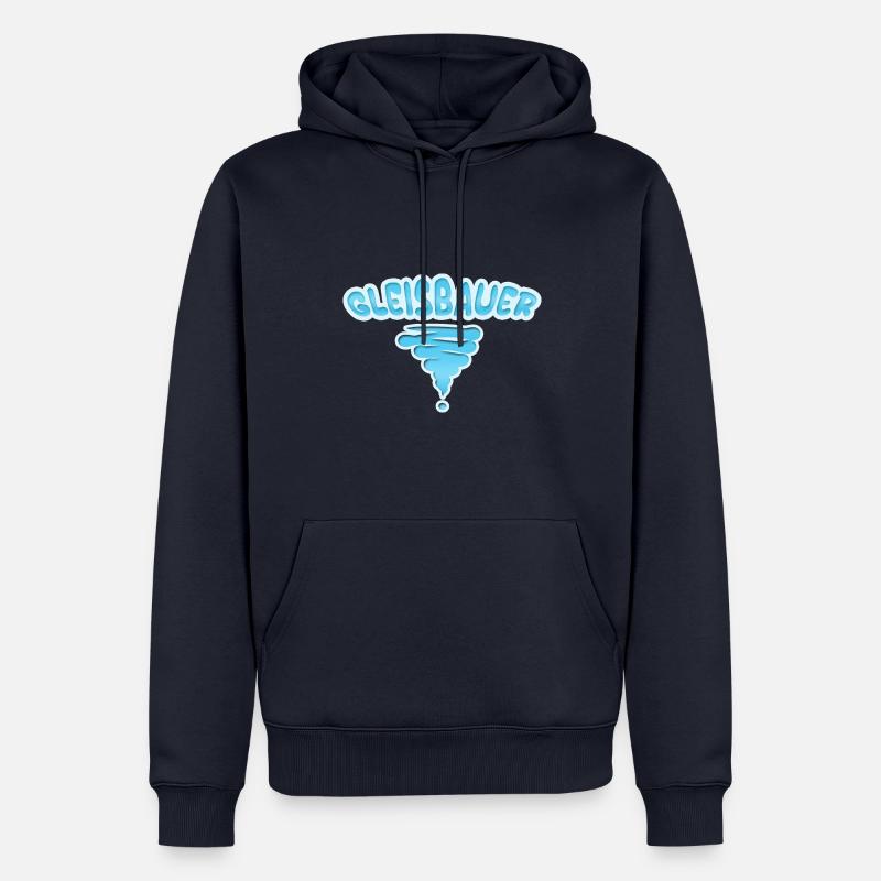 Profession : Constructeur de pistes - Sweat à capuche Premium bio Homme - bleu marine