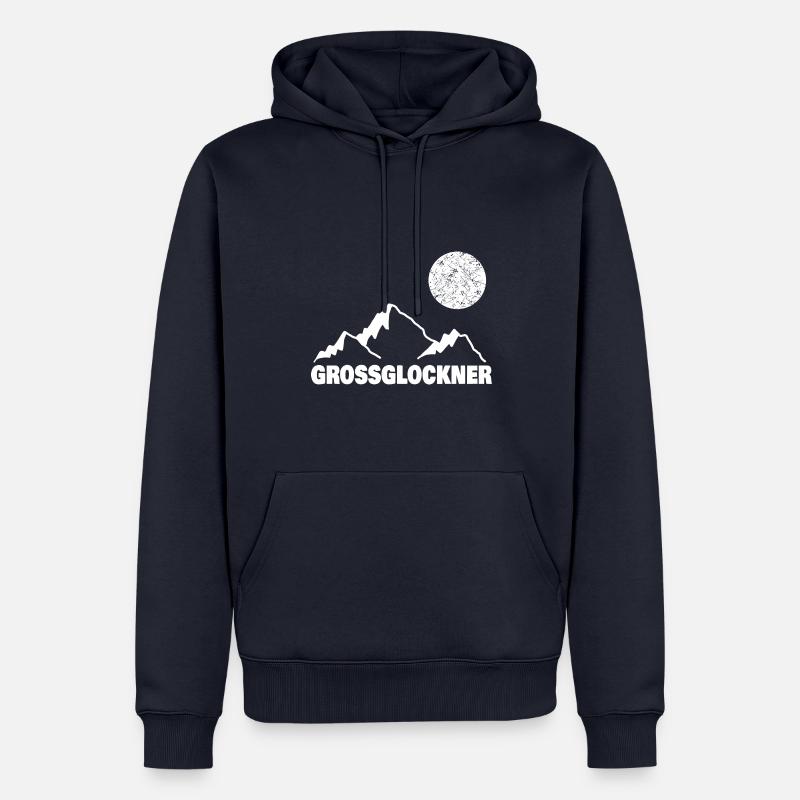 Grossglockner - Männer Premium Bio Hoodie - Navy