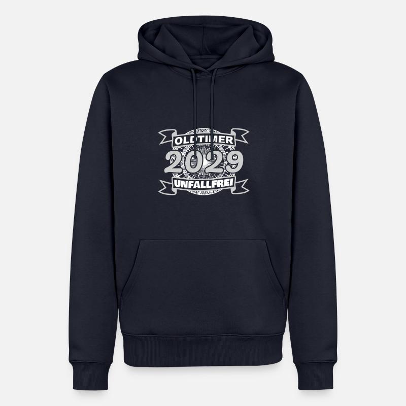 Oldtimer 2029 - Männer Premium Bio Hoodie - Navy