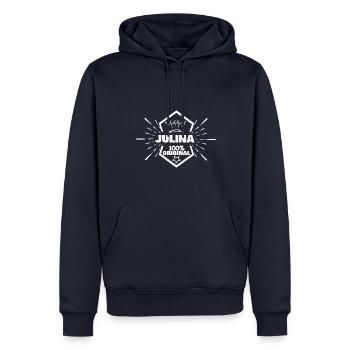 Julina as a first name - Men’s Premium Organic Hoodie - navy - Front - Nico (187cm)