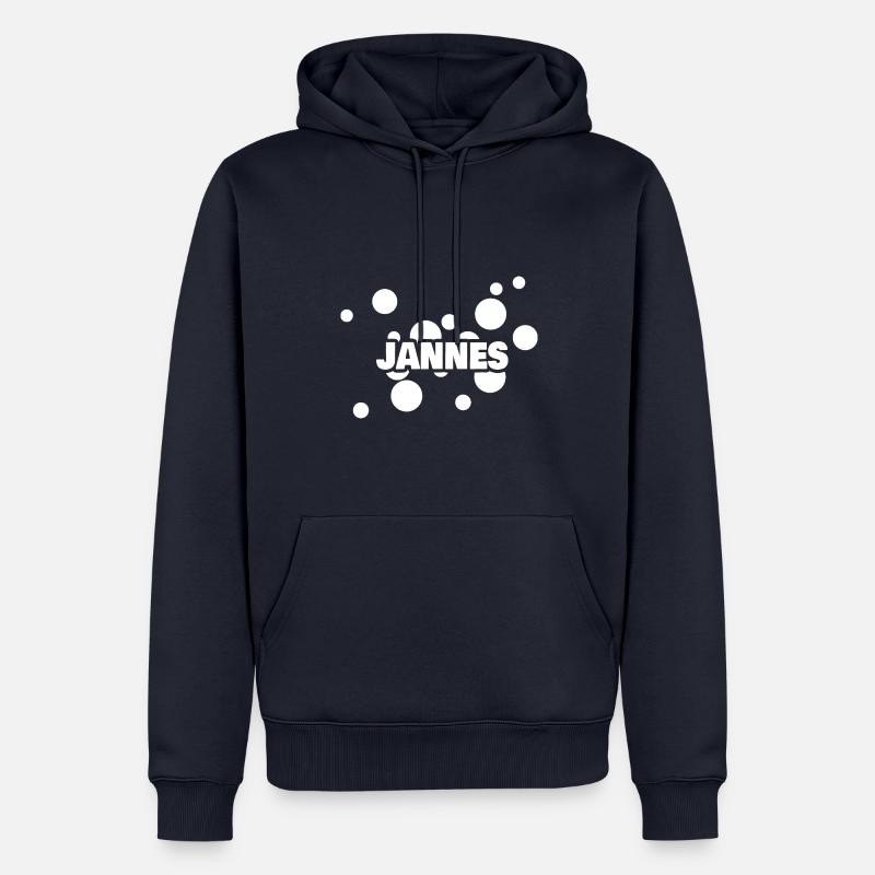 Jannes comme prénom - Sweat à capuche Premium bio Homme - bleu marine