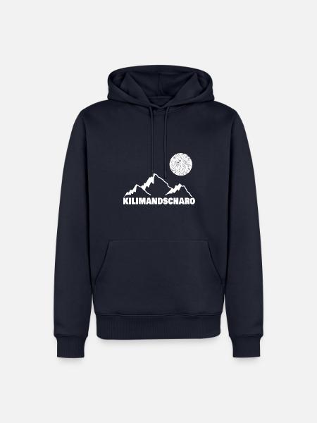 kilimandscharo als Bergsport - Männer Premium Bio Hoodie - Navy