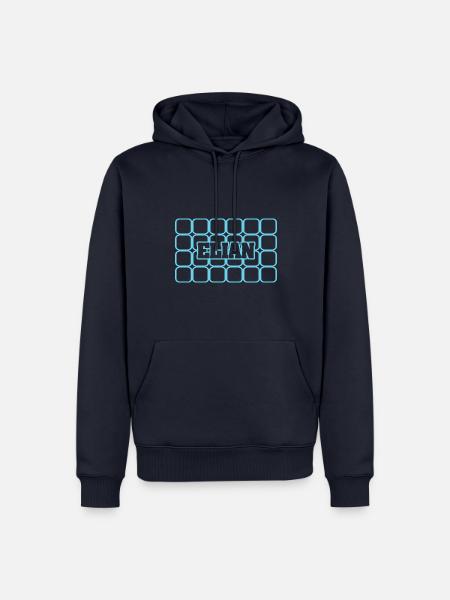 Elian als Maennername - Männer Premium Bio Hoodie - Navy