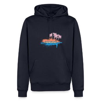 Geschenk für Honduras - Männer Premium Bio Hoodie - Navy - Vorne - Nico (187cm)