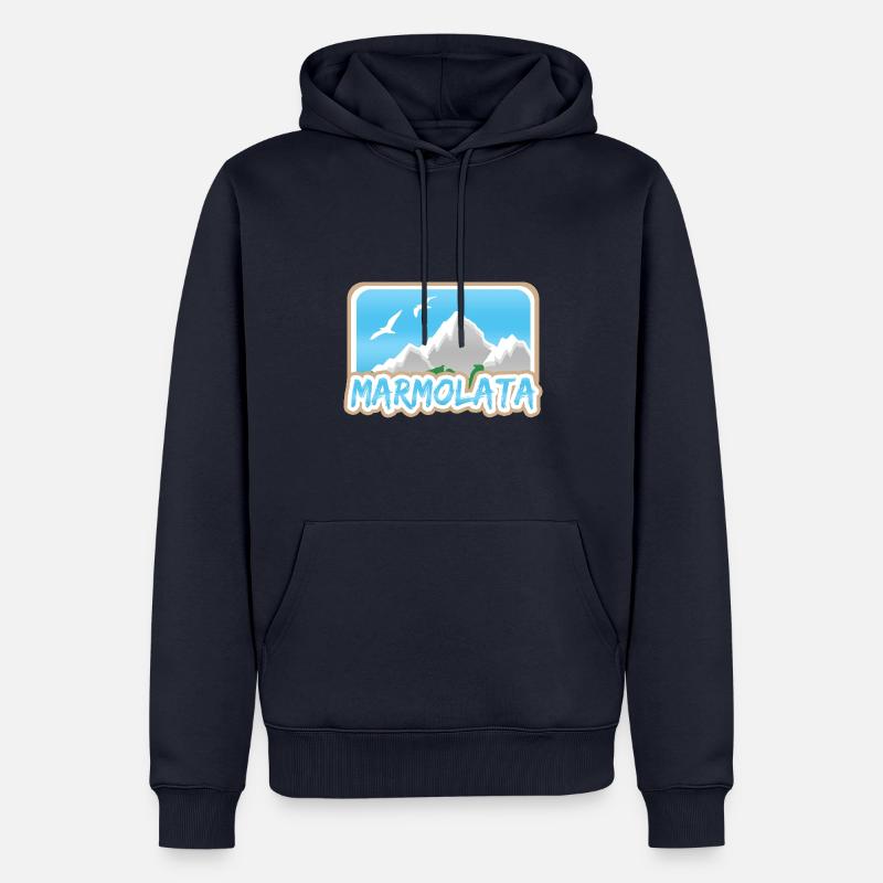 Marmolada comme Marmolada - Sweat à capuche Premium bio Homme - bleu marine