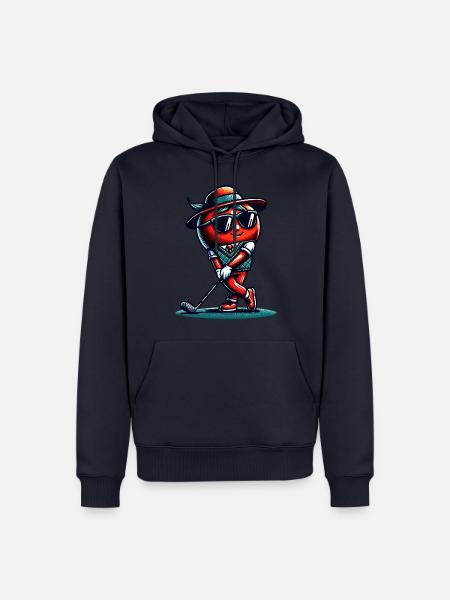 Lustige Golf-tomatenschwünge Mit Stil - Männer Premium Bio Hoodie - Navy
