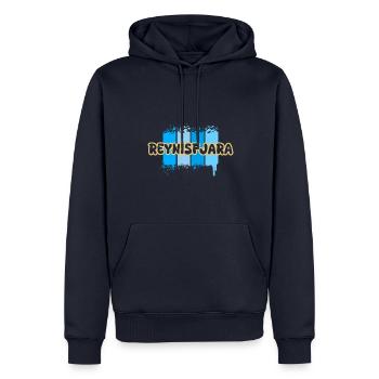 Cadeau pour Reynisfjara - Sweat à capuche Premium bio Homme - bleu marine - Devant - Nico (187cm)