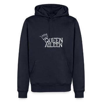 Geschenk für Aileen - Männer Premium Bio Hoodie - Navy - Vorne - Nico (187cm)