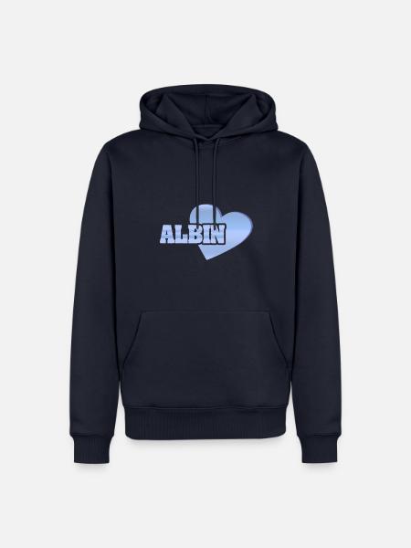 Albin as gold - Men’s Premium Organic Hoodie - navy