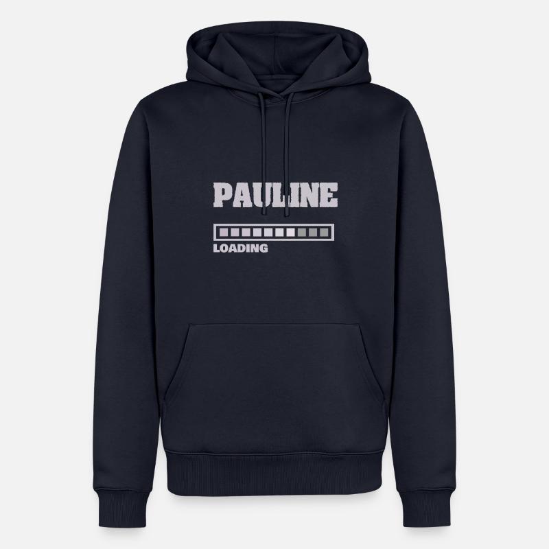 Pauline bébé - Sweat à capuche Premium bio Homme - bleu marine