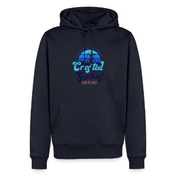 Crested Geckos bringen mich zum Lächeln Exotische - Männer Premium Bio Hoodie - Navy - Vorne - Nico (187cm)