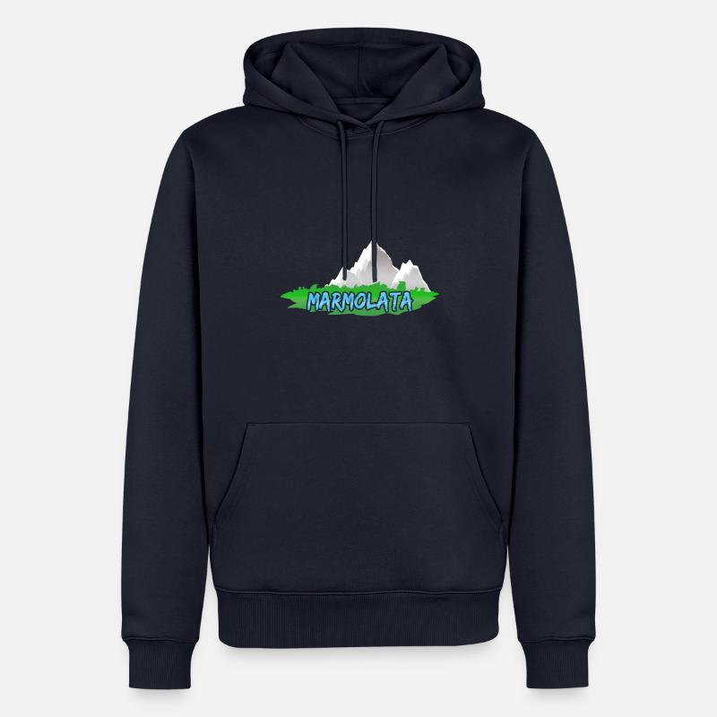 Marmolada comme Marmolada - Sweat à capuche Premium bio Homme - bleu marine