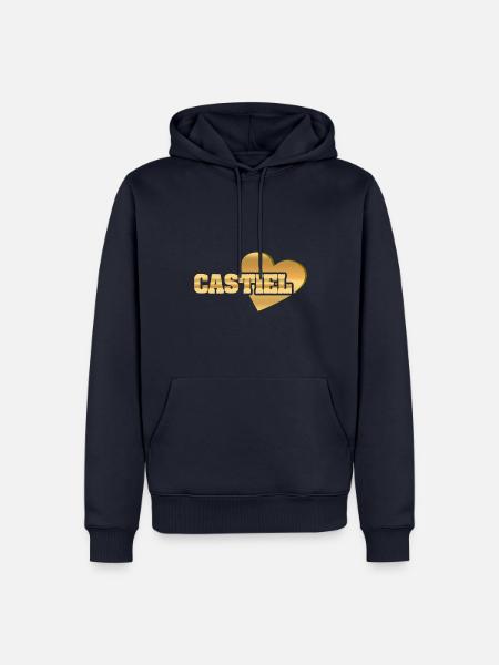 Castiel als Gold - Männer Premium Bio Hoodie - Navy
