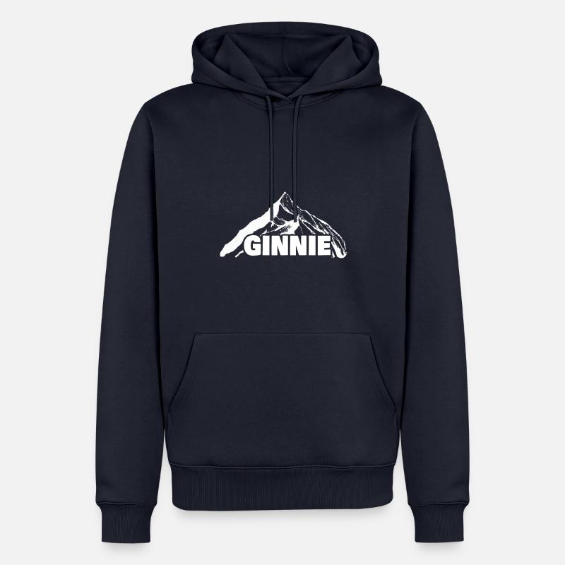 Escalade Ginnie - Sweat à capuche Premium bio Homme - bleu marine