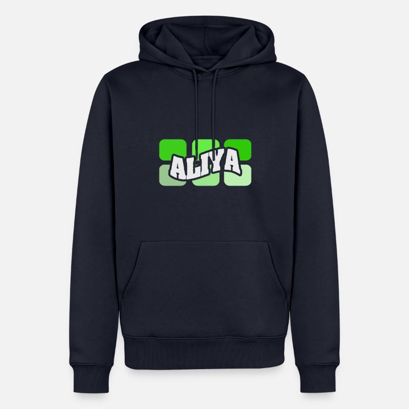 Aliya - Männer Premium Bio Hoodie - Navy