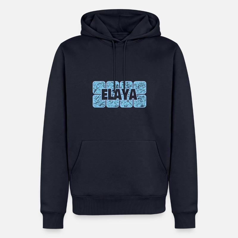 Elaya als Ehefrau - Männer Premium Bio Hoodie - Navy