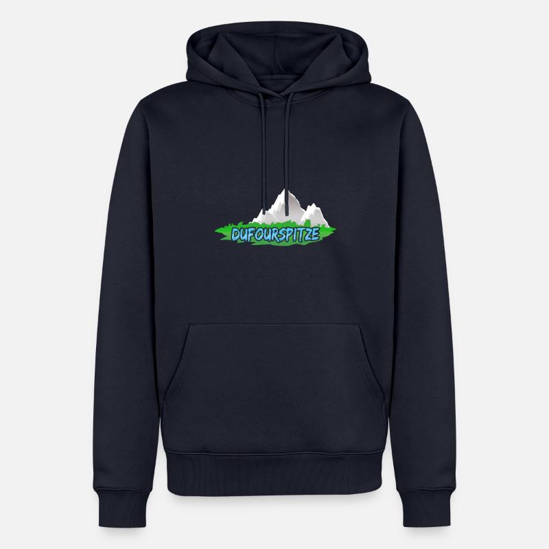 Don pour Dufourspitze - Sweat à capuche Premium bio Homme - bleu marine