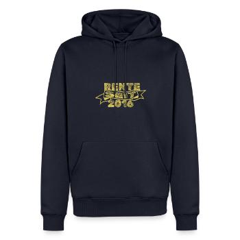 2016 - Men’s Premium Organic Hoodie - navy - Front - Nico (187cm)