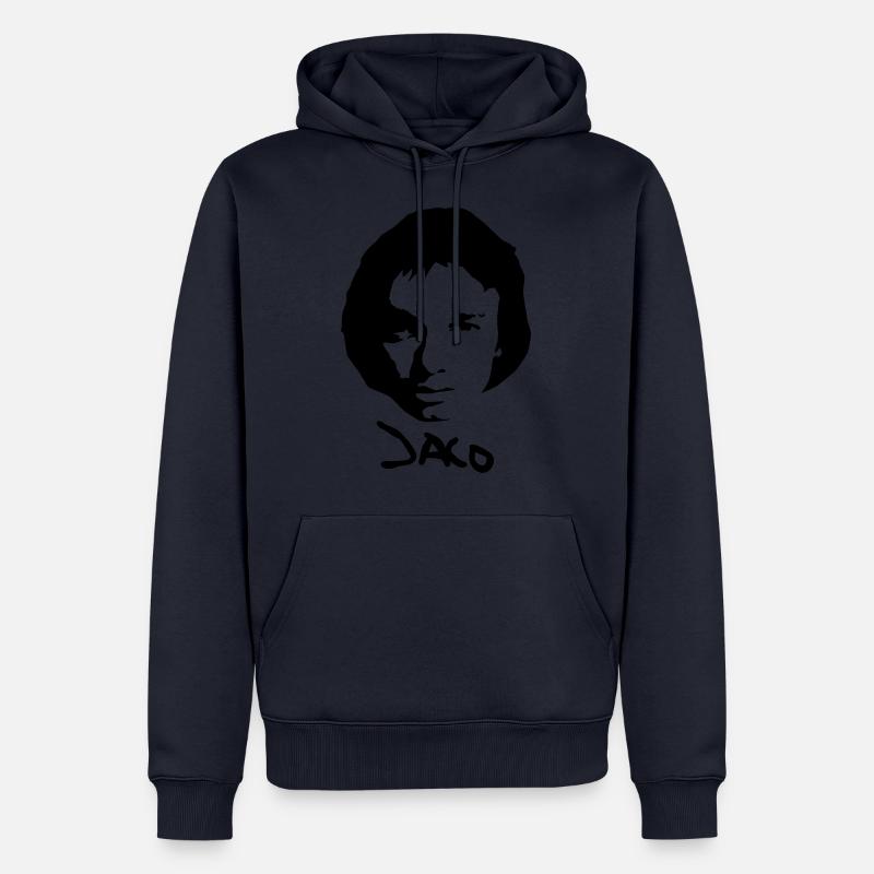 Jaco - Sweat à capuche Premium bio Homme - bleu marine