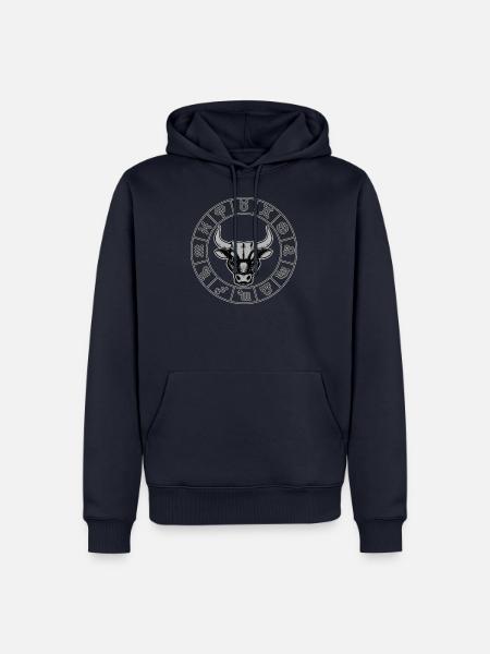 Taurus Sternzeichen Stier - Männer Premium Bio Hoodie - Navy