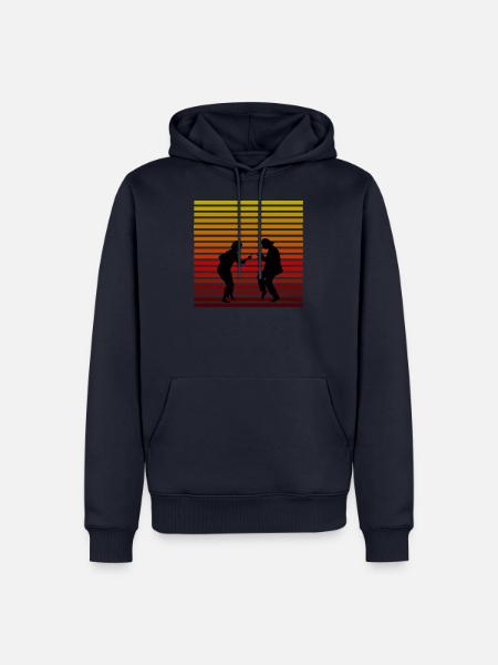 Mia und Vincent colour - Männer Premium Bio Hoodie - Navy