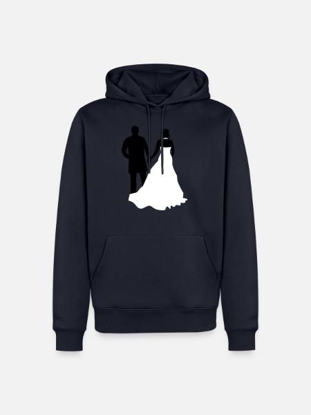 brautpaar 16 Kopie - Männer Premium Bio Hoodie - Navy