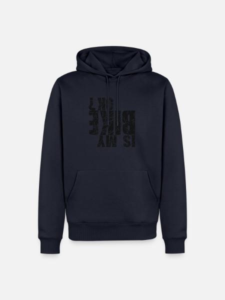 bike ok black - Männer Premium Bio Hoodie - Navy