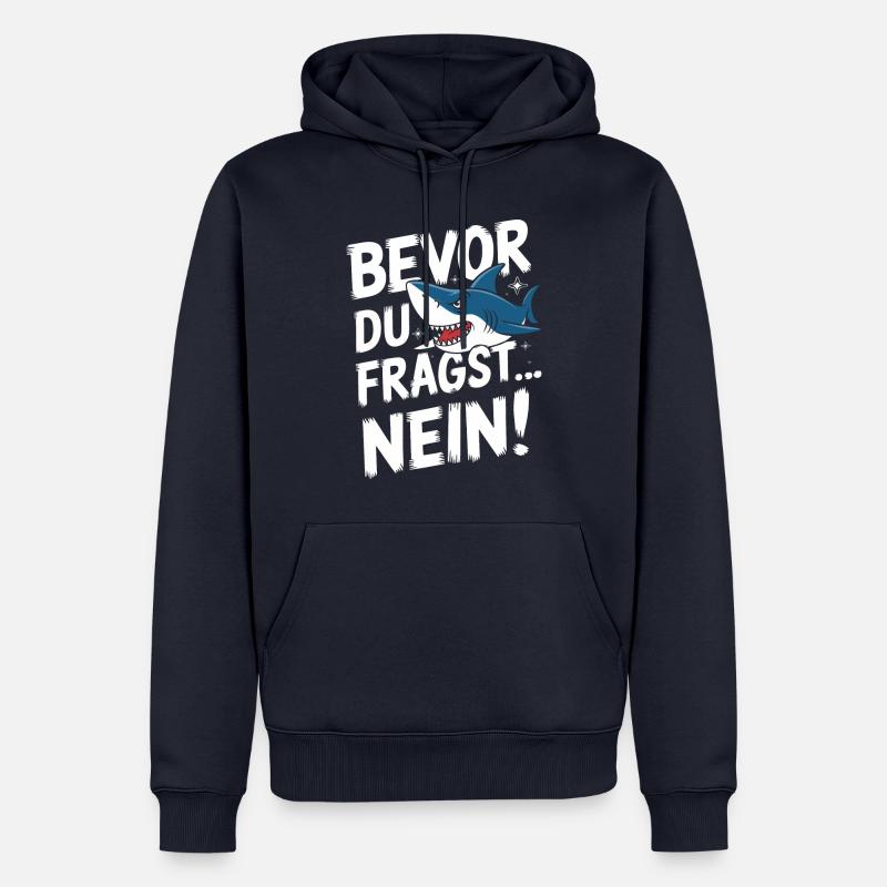 Requin Requin Requins Requin - Sweat à capuche Premium bio Homme - bleu marine