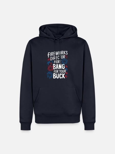 Pyrotechnics Fireworks Pyrotechnics - Men’s Premium Organic Hoodie - navy