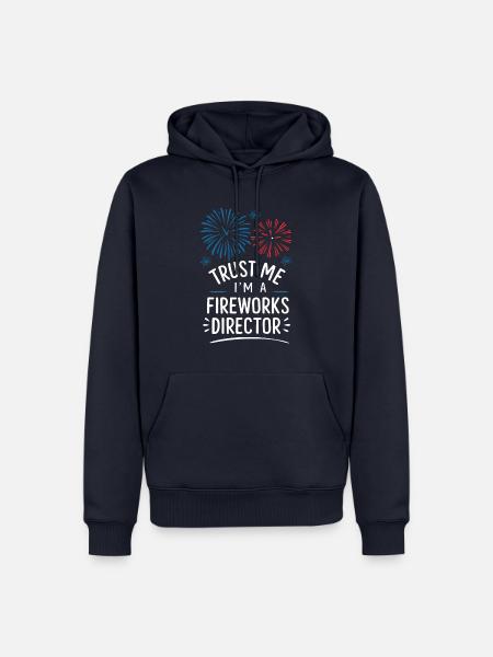 Pyrotechnics Fireworks Pyrotechnics - Men’s Premium Organic Hoodie - navy