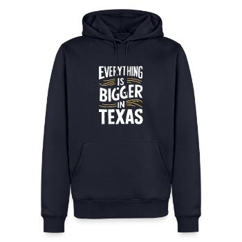 État du Texas Texans Texas - Sweat à capuche Premium bio Homme - bleu marine - Devant - Nico (187cm)