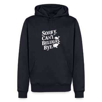 Beluga Wal Ozean Belugas Wale - Männer Premium Bio Hoodie - Navy - Vorne - Nico (187cm)