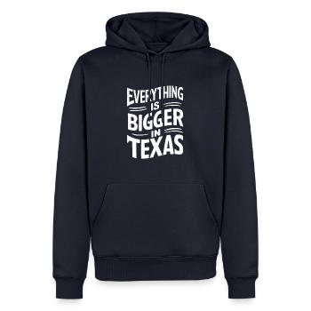 État du Texas Texans Texas - Sweat à capuche Premium bio Homme - bleu marine - Devant - Nico (187cm)