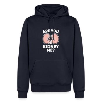 Nierenspender Niere Organspender - Männer Premium Bio Hoodie - Navy - Vorne - Nico (187cm)