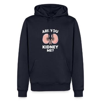 Nierenspender Niere Organspender - Männer Premium Bio Hoodie - Navy - Vorne - Nico (187cm)