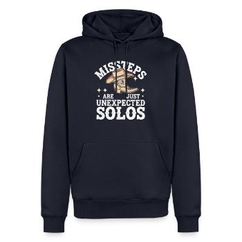 Danse en ligne Danseurs - Sweat à capuche Premium bio Homme - bleu marine - Devant - Nico (187cm)