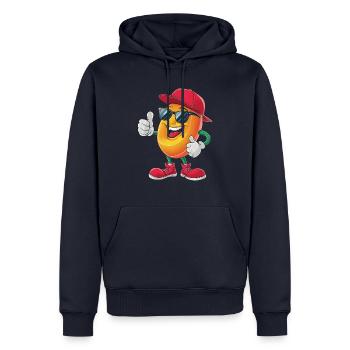 Mango - Männer Premium Bio Hoodie - Navy - Vorne - Nico (187cm)