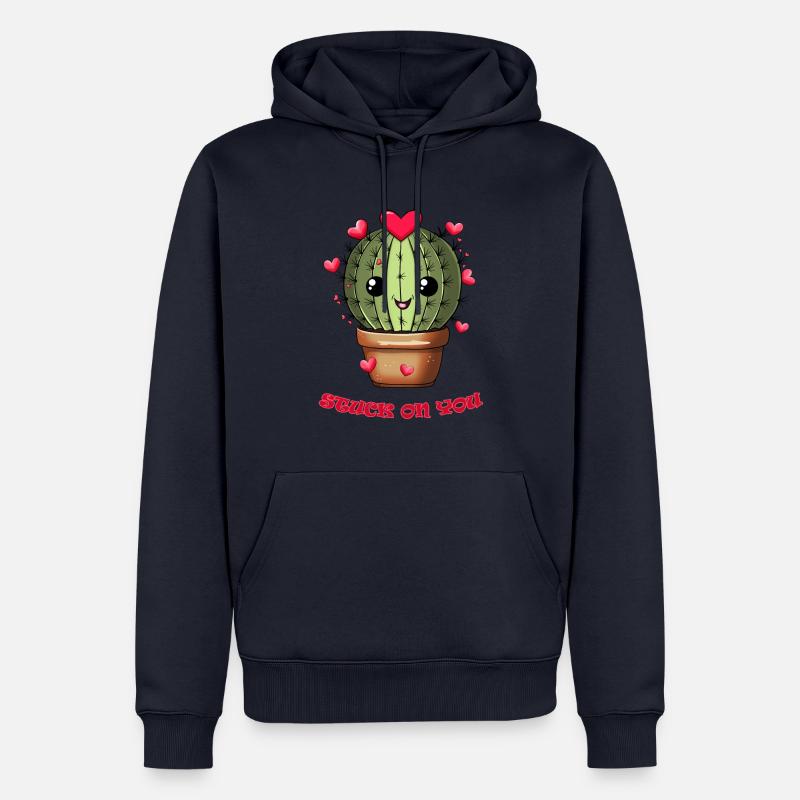 Kaktus Love Stuck on you - Sweat à capuche Premium bio Homme - bleu marine