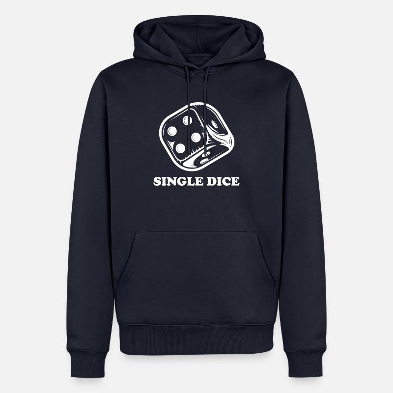 boardgame chess backgammon game night - Männer Premium Bio Hoodie - Navy