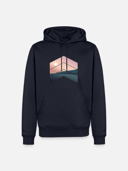 We LOVE Geometry! - Men’s Premium Organic Hoodie - navy