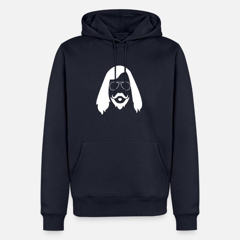 Hippie style - Sweat à capuche Premium bio Homme - bleu marine